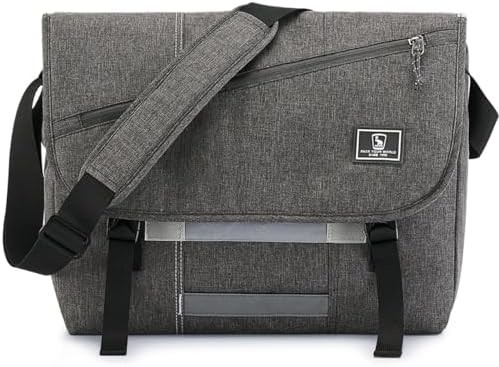 OIWAS Messenger Bag for Men, 15.6 Inch Laptop Crossbody Bags Women Casual Satchel Shoulder Bag College Travel Office