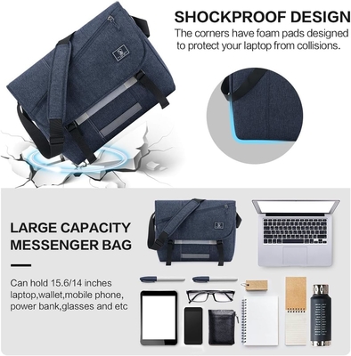 OIWAS Messenger Bag for Men, 15.6 Inch Laptop Crossbody Bags Women Casual Satchel Shoulder Bag College Travel Office