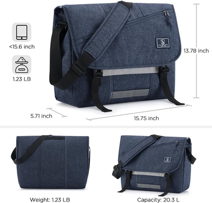 OIWAS Messenger Bag for Men, 15.6 Inch Laptop Crossbody Bags Women Casual Satchel Shoulder Bag College Travel Office