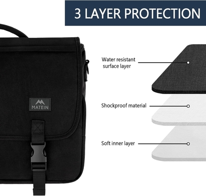 MESSENGER BAG FOR MEN, WOMEN BRIEFCASES LIGHTWEIGHT MEN'S LAPTOP BAG 15.6 INCH WATER RESISTANT CROSSBODY SCHOOL