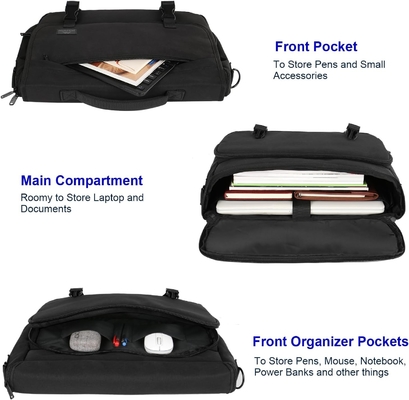 MESSENGER BAG FOR MEN, WOMEN BRIEFCASES LIGHTWEIGHT MEN'S LAPTOP BAG 15.6 INCH WATER RESISTANT CROSSBODY SCHOOL