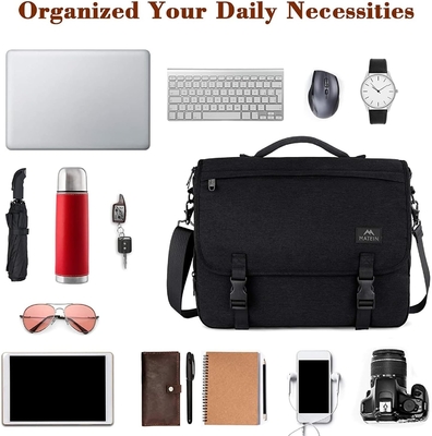 MESSENGER BAG FOR MEN, WOMEN BRIEFCASES LIGHTWEIGHT MEN'S LAPTOP BAG 15.6 INCH WATER RESISTANT CROSSBODY SCHOOL
