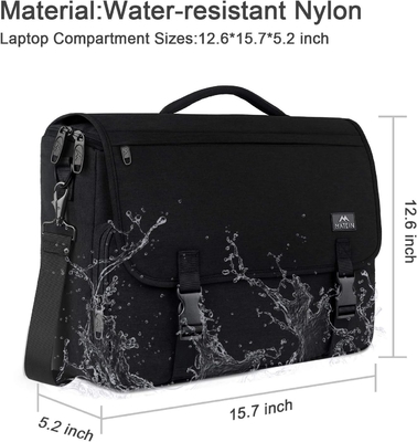 MESSENGER BAG FOR MEN, WOMEN BRIEFCASES LIGHTWEIGHT MEN'S LAPTOP BAG 15.6 INCH WATER RESISTANT CROSSBODY SCHOOL