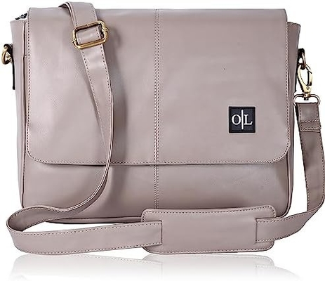OAK LEATHERS LEATHER MESSENGER BAG FOR MEN AND WOMEN - LAPTOP BRIEFCASE BAG FOR COLLEGE, OFFICE, ADJUSTABLE SHOULDER