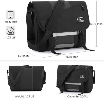 15.6 INCH LAPTOP CROSSBODY BAGS WOMEN CASUAL SATCHEL SHOULDER BAG COLLEGE TRAVEL OFFICE BRIEFCASE