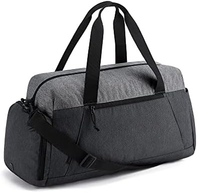 BAGSMART GYM BAGS FOR MEN WOMEN, FOLDABLE TRAVEL DUFFLE BAG, LIGHTWEIGHT WEEKENDER DUFFEL BAG WITH SHOE COMPARTMENT,