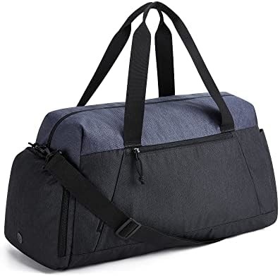BAGSMART GYM BAGS FOR MEN WOMEN, FOLDABLE TRAVEL DUFFLE BAG, LIGHTWEIGHT WEEKENDER DUFFEL BAG WITH SHOE COMPARTMENT,
