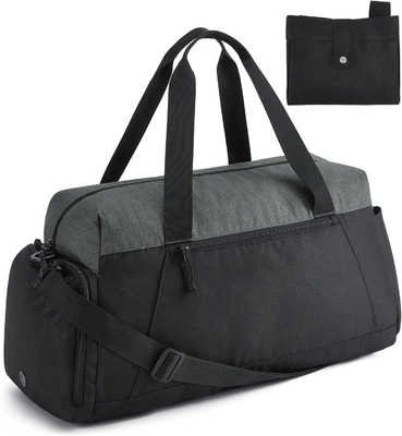 BAGSMART GYM BAGS FOR MEN WOMEN, FOLDABLE TRAVEL DUFFLE BAG, LIGHTWEIGHT WEEKENDER DUFFEL BAG WITH SHOE COMPARTMENT,