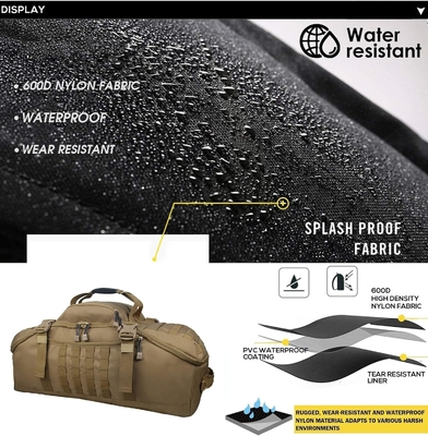 GYM BAG DUFFLE BAGS BACKPACK TRAVEL DUFFLE BAG WITH WEEKEND OVERNIGHT BAG FOR OUTDOOR TACTICAL SPORTS TRAVEL CAMPING