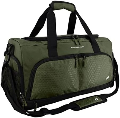 ULTIMATE GYM BAG 2.0: THE DURABLE CROWDSOURCE DESIGNED DUFFEL BAG WITH 10 OPTIMAL COMPARTMENTS INCLUDING WATER RESISTANT