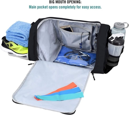ULTIMATE GYM BAG 2.0: THE DURABLE CROWDSOURCE DESIGNED DUFFEL BAG WITH 10 OPTIMAL COMPARTMENTS INCLUDING WATER RESISTANT