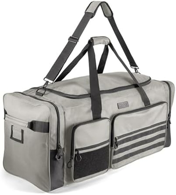 Fitdom 130L 36&quot; Heavy Duty Extra Large Sports Gym Equipment Travel Duffle Bag W/Adjustable Shoulder Strap &amp; 7 Compartmen