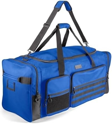 Fitdom 130L 36&quot; Heavy Duty Extra Large Sports Gym Equipment Travel Duffle Bag W/Adjustable Shoulder Strap &amp; 7 Compartmen