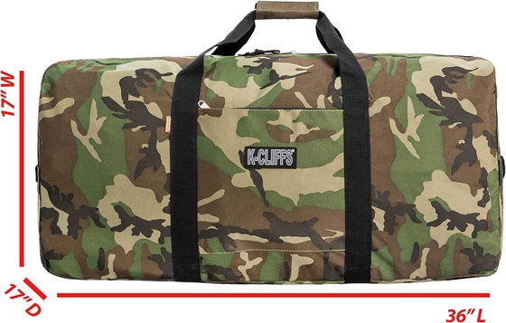 HEAVY DUTY CARGO DUFFEL LARGE SPORT GEAR DRUM SET EQUIPMENT HARDWARE TRAVEL BAG ROOFTOP RACK BAG (36&quot; X 17&quot; X 17&quot;, NAVY)