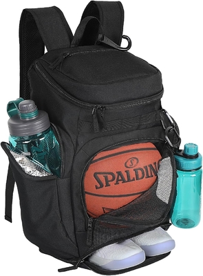 BASKETBALL BACKPACK LARGE SPORTS BAG, GYM BAG WITH BALL COMPARTMENT AND SHOE COMPARTMENT TO STORE SPORTS SHOES WATER