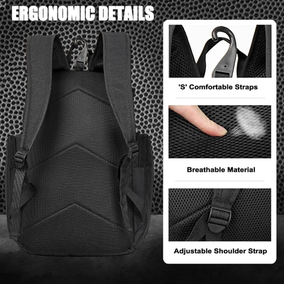 BASKETBALL BACKPACK LARGE SPORTS BAG, GYM BAG WITH BALL COMPARTMENT AND SHOE COMPARTMENT TO STORE SPORTS SHOES WATER
