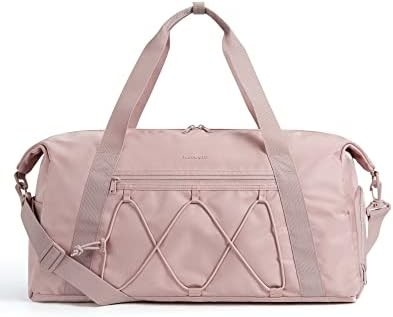 BAGSMART Gym Bag With Shoe Compartment & Wet Pocket, Lightweight Sports Travel Duffel Bag, C TO STORE SPORTS SHOES WATER