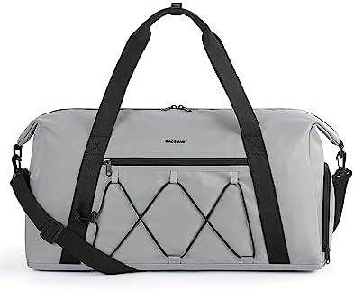 BAGSMART Gym Bag With Shoe Compartment & Wet Pocket, Lightweight Sports Travel Duffel Bag, C TO STORE SPORTS SHOES WATER