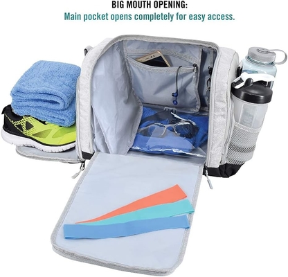 The Durable Crowdsource Designed Duffel Bag with 10 Optimal Compartments Including Water Resistant PouSPORTS SHOES