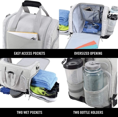 The Durable Crowdsource Designed Duffel Bag with 10 Optimal Compartments Including Water Resistant PouSPORTS SHOES