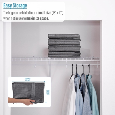 VENO 4 Pack Moving Bags Plastic Storage Totes Clothes Organization Large W Lid/Zipper. Packing Boxes/Bins Alternative.