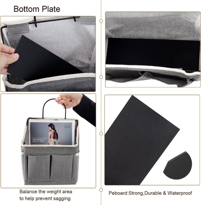 2 PACK WALL HANGING BAG ORGANIZER BASKET WITH POCKETS FOR BATHROOM BEDROOM KITCHEN DORM ROOM ESSENTIALS RV STORAGE AND