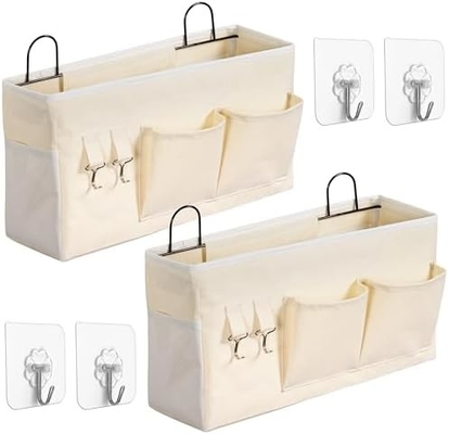 2PCS LARGE WALL HANGING STORAGE BAG, DOOR CLOSET LINEN FABRIC POCKETS ORGANIZER, WATERPROOF FOR LIVING ROOM BEDROOM
