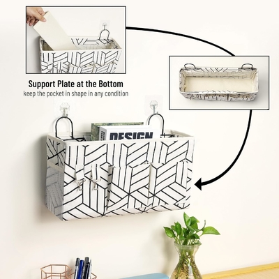 2PCS LARGE WALL HANGING STORAGE BAG, DOOR CLOSET LINEN FABRIC POCKETS ORGANIZER, WATERPROOF FOR LIVING ROOM BEDROOM