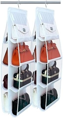 PURSE ORGANIZER - 2 PACK, PURSE HANGER、2024 MODEL、PURSE ORGANIZER FOR CLOSET、THICKEN METAL HOOKS,HAND BAG STORAGE