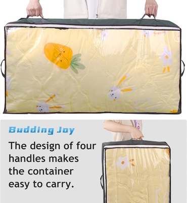 Budding Joy 90L Under Bed Storage Containers, Closet Organizers and Storage Bins, Foldable Underbed Storage Bags for