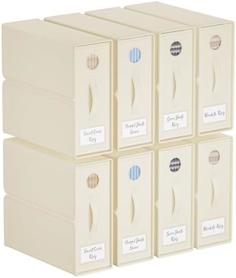 Sheet Organizers And Storage, 4-Pack, Queen/King Size (Grey), Bed Sheet Organizer, Fabric Storage Bins For Bed Sheets,
