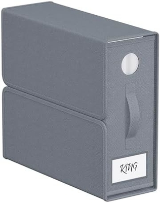 Sheet Organizers And Storage, 4-Pack, Queen/King Size (Grey), Bed Sheet Organizer, Fabric Storage Bins For Bed Sheets,