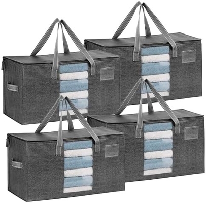 VENO 6 Pack Moving Bags, Comforter And Blanket Storage Bags For Closet, Moving Boxes, Boxes With Lids Alternative,