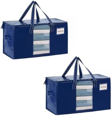 VENO 6 Pack Moving Bags, Comforter And Blanket Storage Bags For Closet, Moving Boxes, Boxes With Lids Alternative,