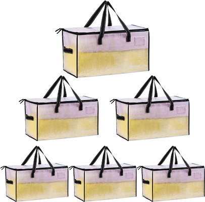 VENO 6 Pack Moving Bags, Comforter And Blanket Storage Bags For Closet, Moving Boxes, Boxes With Lids Alternative,