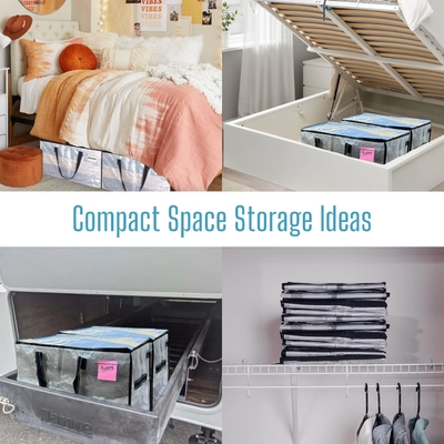 VENO 6 Pack Moving Bags, Comforter And Blanket Storage Bags For Closet, Moving Boxes, Boxes With Lids Alternative,