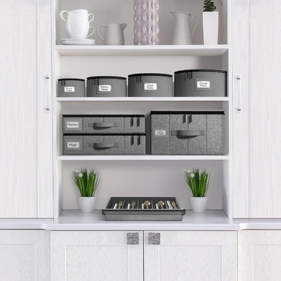 Sorbus China Storage Containers Hard Shell - Glass &amp; Dish Storage Containers for Transport, Moving,