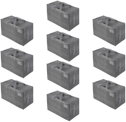 VENO 8 Pack Moving Bags, Moving Supplies, Moving Boxes, College Packing Storage Boxes With Lids Alternative, Heavy Duty