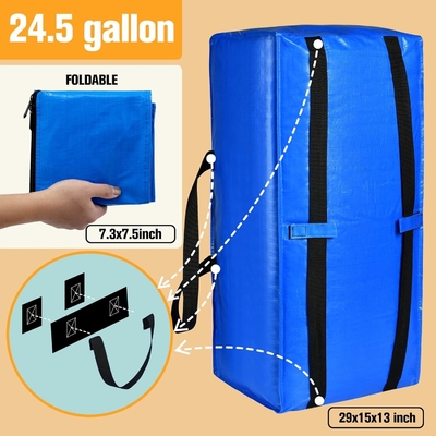 Moving Bags, Storage Totes, Extra Large Storage Bags for Moving Supplies, College Dorm Essentials, Bedroom Closet,