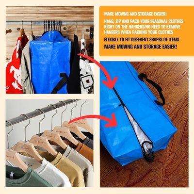 Moving Bags, Storage Totes, Extra Large Storage Bags for Moving Supplies, College Dorm Essentials, Bedroom Closet,