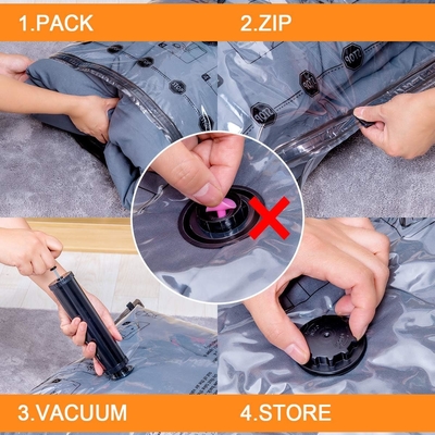 12 PACK VACUUM STORAGE BAGS (3 X JUMBO, 3 X LARGE, 3 X MEDIUM, 3 X SMALL), SPACE SAVER SEALER COMPRESSION BAGS WITH