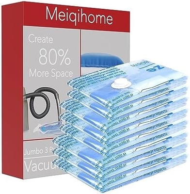 8 PACK VACUUM STORAGE BAGS WITH ELECTRIC AIR PUMP，2 JUMBO,2 LARGE,2 MIDIUM,2 SMALL BAGS
