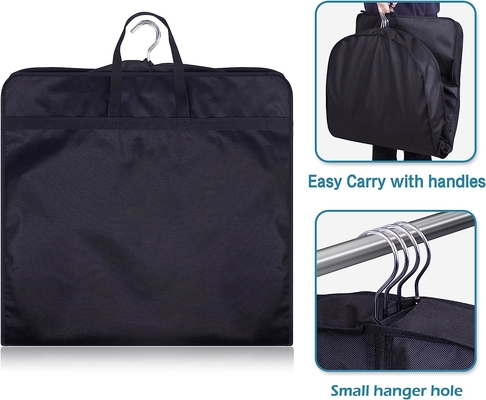 KIMBORA 43&quot; SUIT BAGS FOR CLOSET STORAGE AND TRAVEL, GUSSETED HANGING GARMENT BAGS FOR MEN SUIT COVER WITH HANDLES FOR