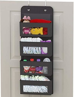 2 Pack Wall Hanging Bag Organizer Basket with Pockets for Bathroom Bedroom Kitchen Dorm Room Essentials Rv Storage and O