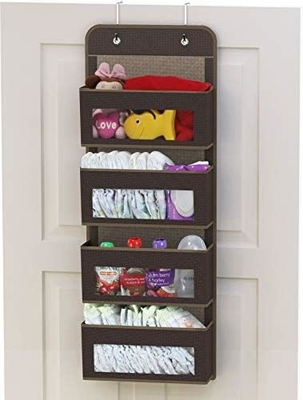 2 Pack Wall Hanging Bag Organizer Basket with Pockets for Bathroom Bedroom Kitchen Dorm Room Essentials Rv Storage and O