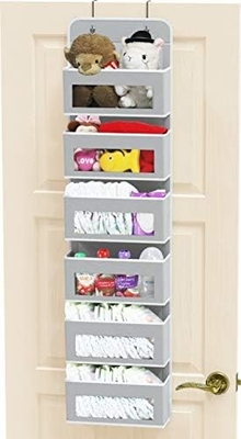 2 Pack Wall Hanging Bag Organizer Basket with Pockets for Bathroom Bedroom Kitchen Dorm Room Essentials Rv Storage and O