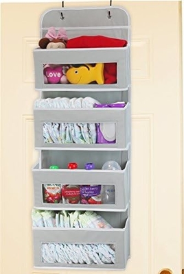 2 Pack Wall Hanging Bag Organizer Basket with Pockets for Bathroom Bedroom Kitchen Dorm Room Essentials Rv Storage and O