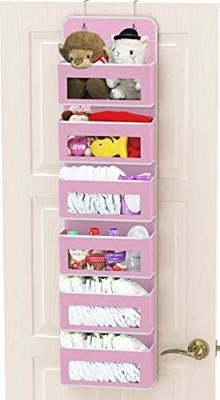 2 Pack Wall Hanging Bag Organizer Basket with Pockets for Bathroom Bedroom Kitchen Dorm Room Essentials Rv Storage and O