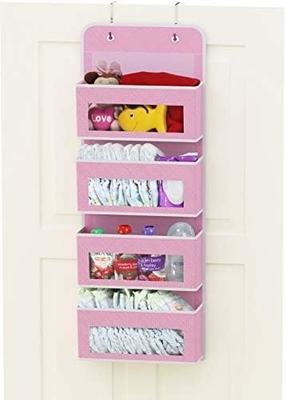 2 Pack Wall Hanging Bag Organizer Basket with Pockets for Bathroom Bedroom Kitchen Dorm Room Essentials Rv Storage and O