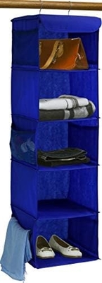 SIMPLE HOUSEWARE 5 SHELVES HANGING CLOSET ORGANIZER, GRAY